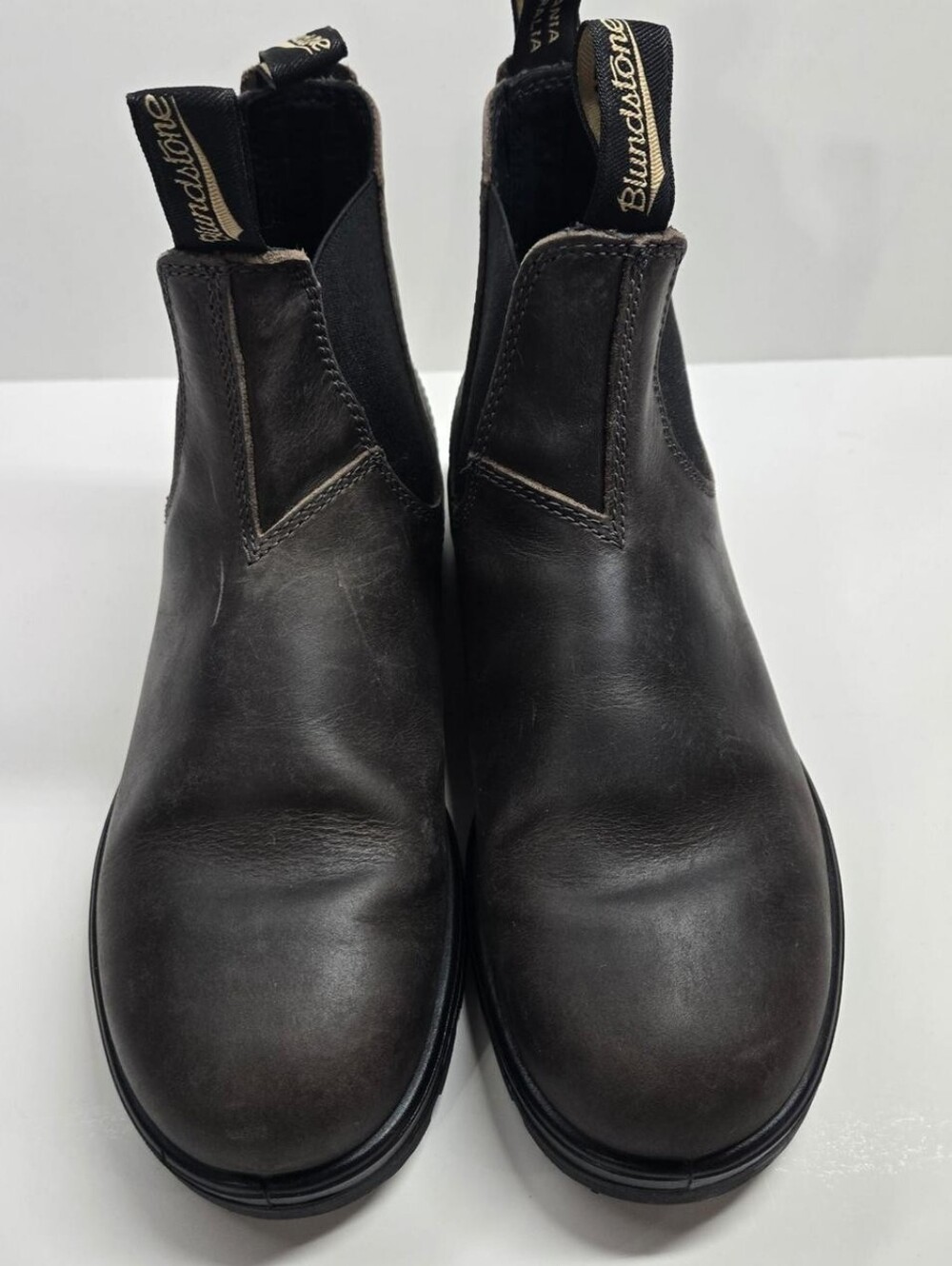 Blundstone Steel Gray Leather Chelsea Boots 10.5